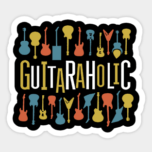 Guitaraholic Guitar Lovers Sticker